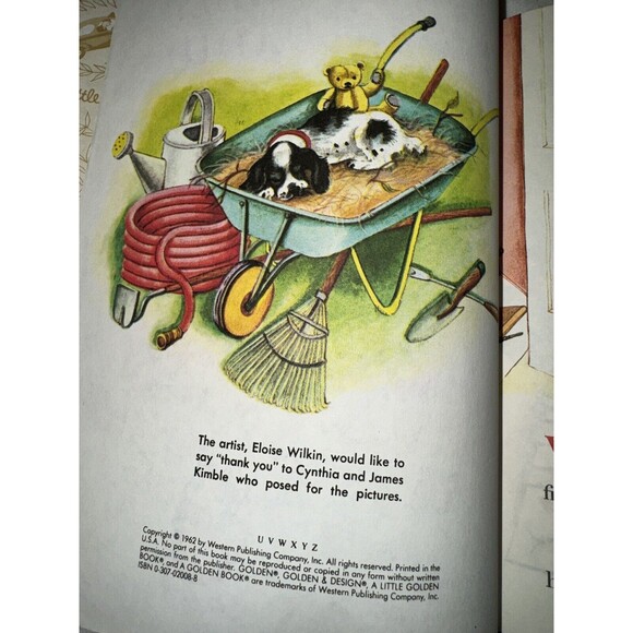 Little Golden Book : We Help Daddy Mini Stein HC 1962 305-51 - Picture 10 of 11